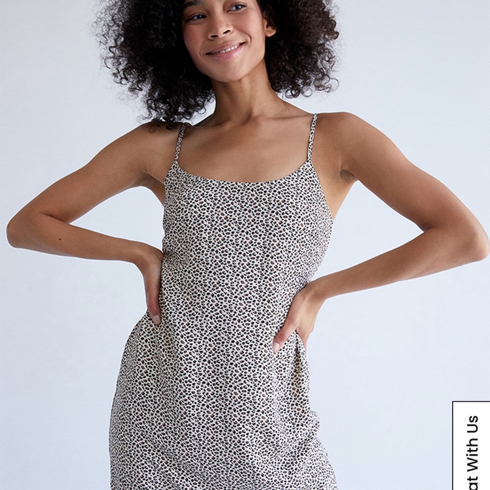 PacSun leopard mini dress with adjustable straps